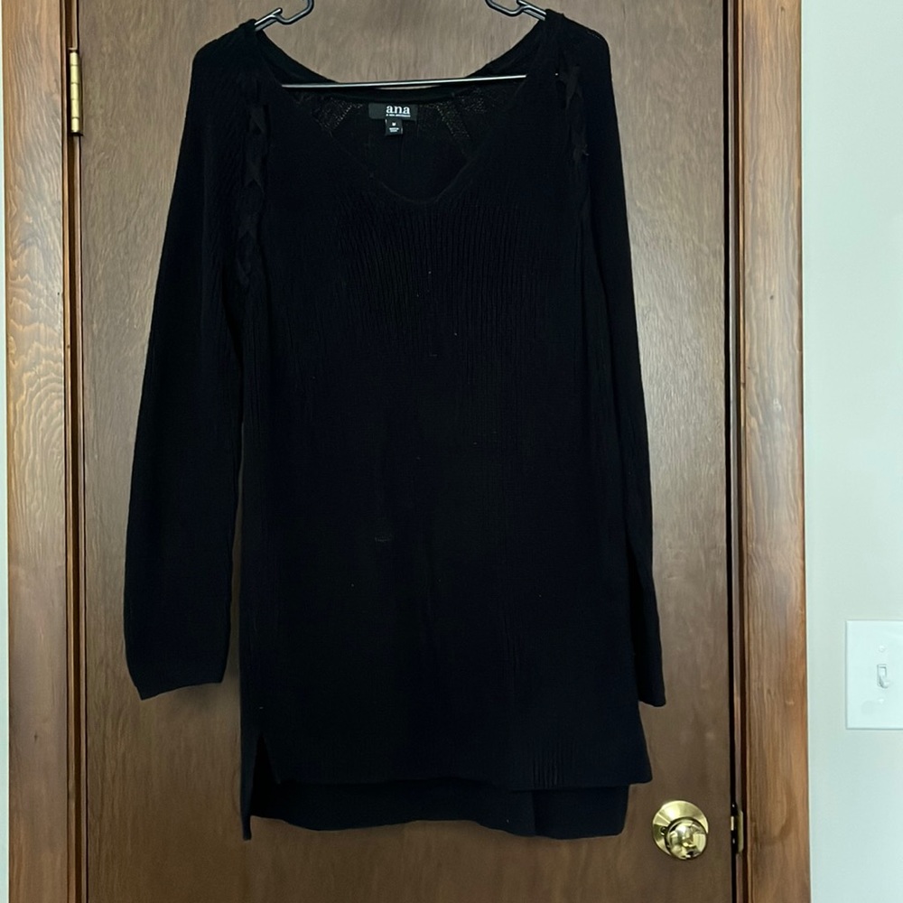 Oversized, Long, Black Sweater